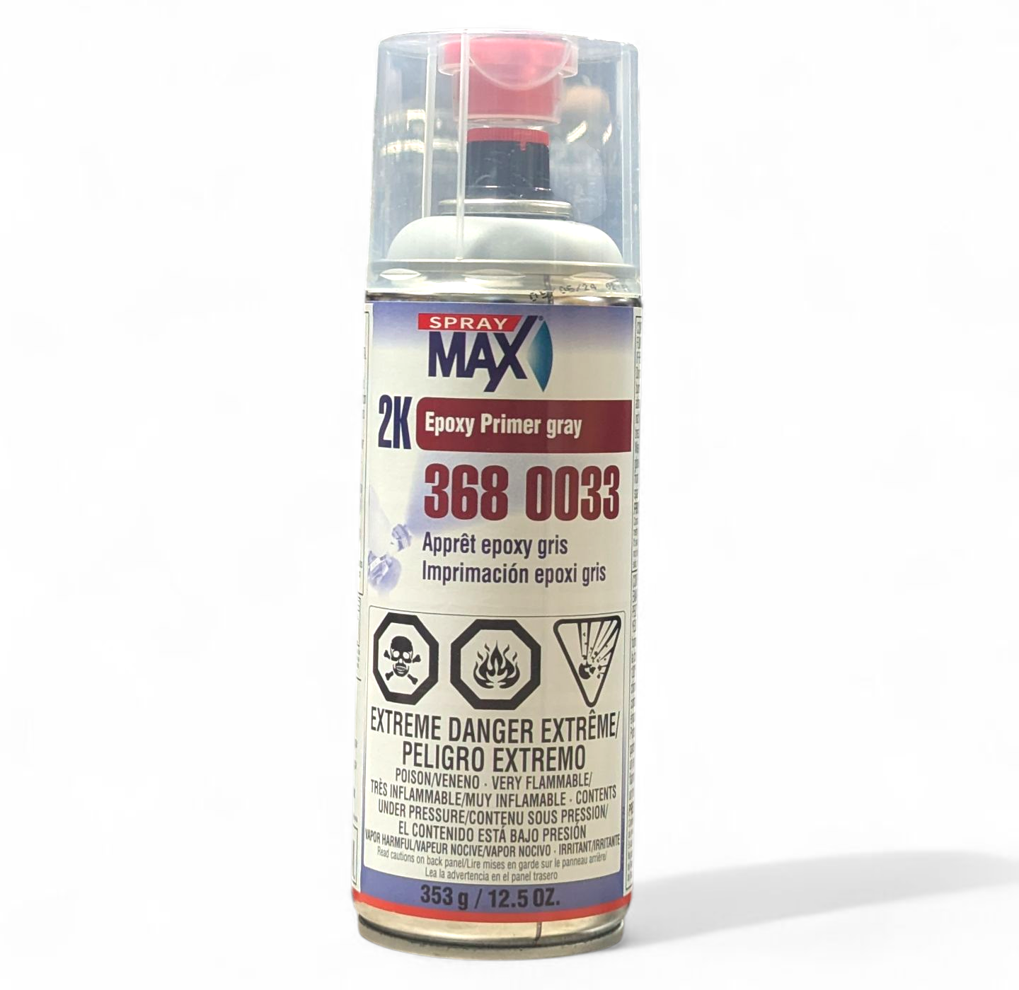 Spraymax 2K Epoxy Primer Gray 2K Epoxy Primer Gray, Aerosol | Each - Image 1
